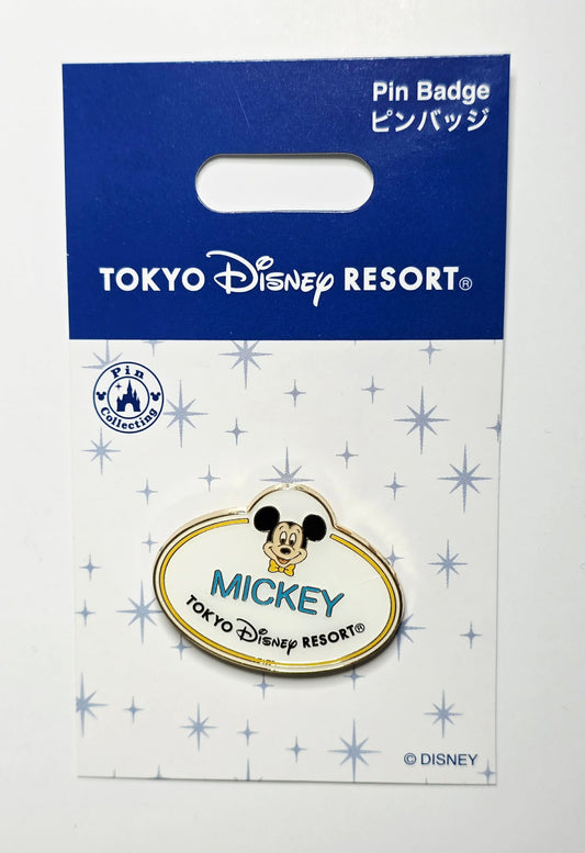 Mickey Mouse Name Tag - Tokyo Disney Resort