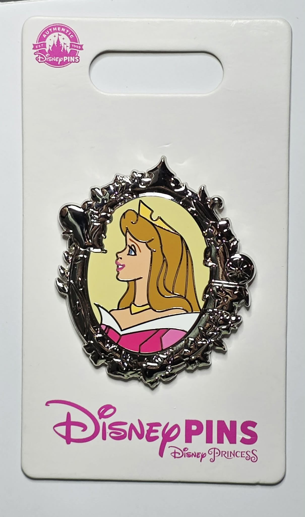 Disney Princess Portrait Silver Frame pin featuring Aurora