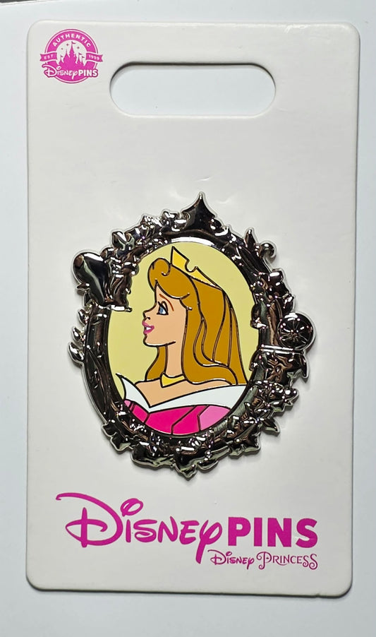 Disney Princess Portrait Silver Frame pin featuring Aurora