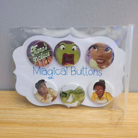 Princess and the Frog Buttons