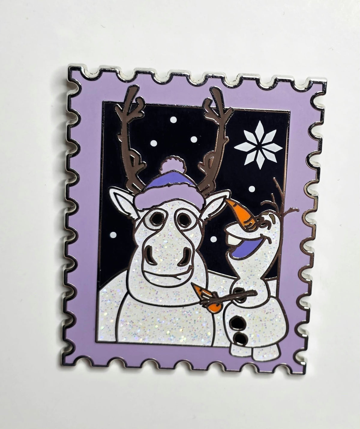 Frozen - Sven and Olaf Snowman Holiday Postage