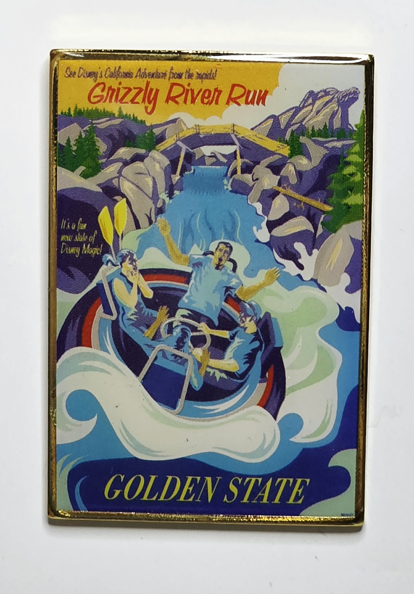 Disney 2001 DCA Sneak Preview Grizzly River Run Attraction Poster