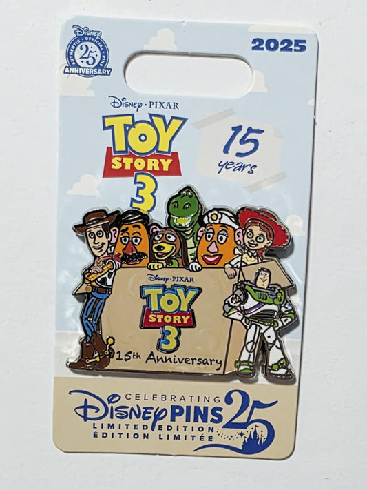 Toy Story 3 15th Anniversary Limited Edition Pin