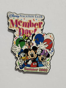 DVC - Member Day Pin (Summer 2003)