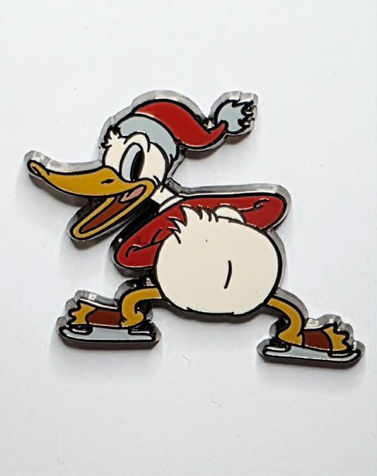 Donald Duck ice skating