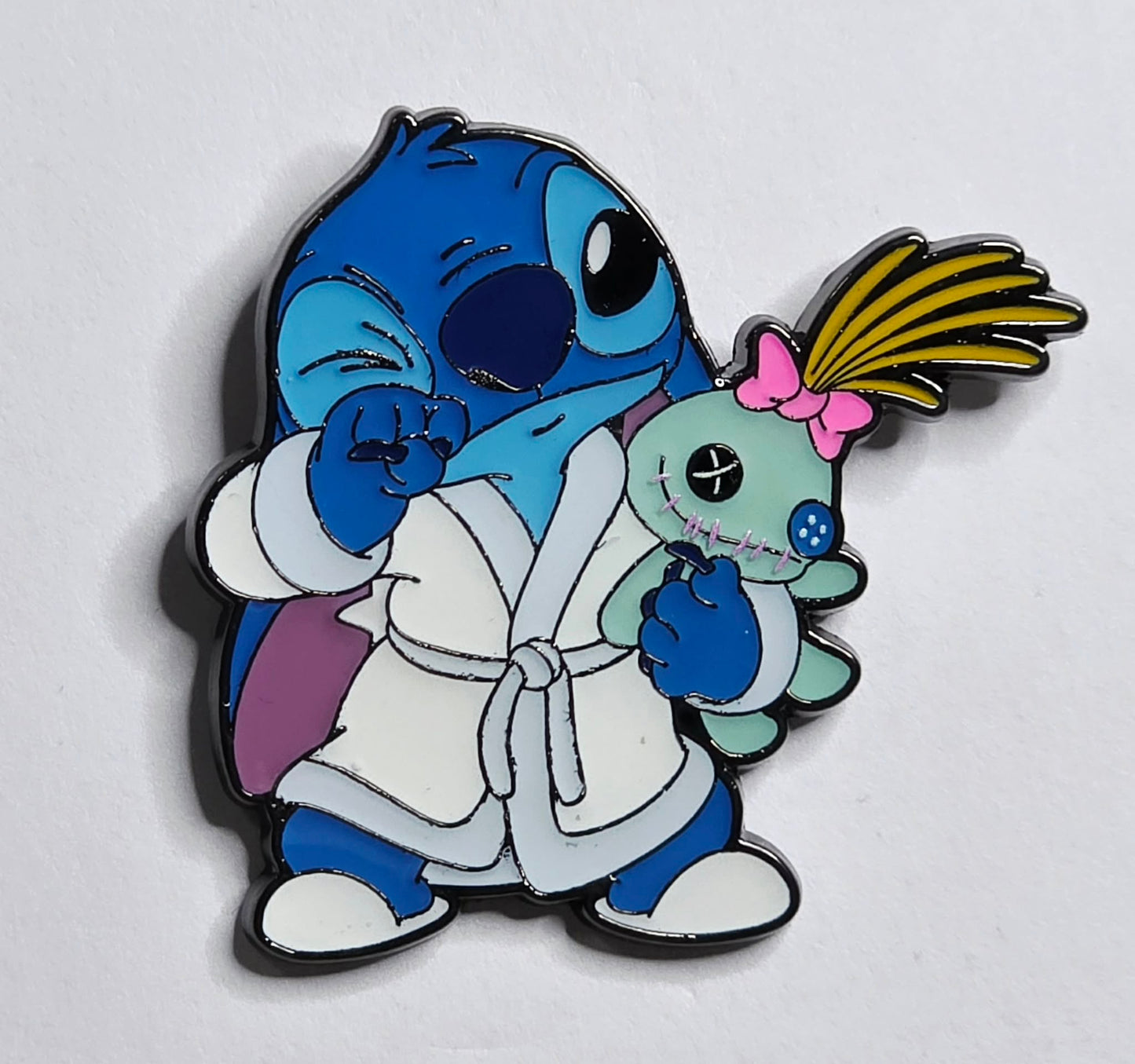 Stitch in Robe with Scrump