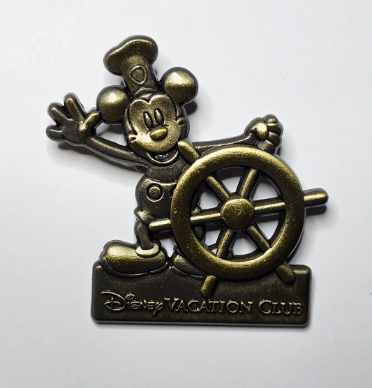 Steamboat Willie  - Mickey Mouse holding a ship's wheel