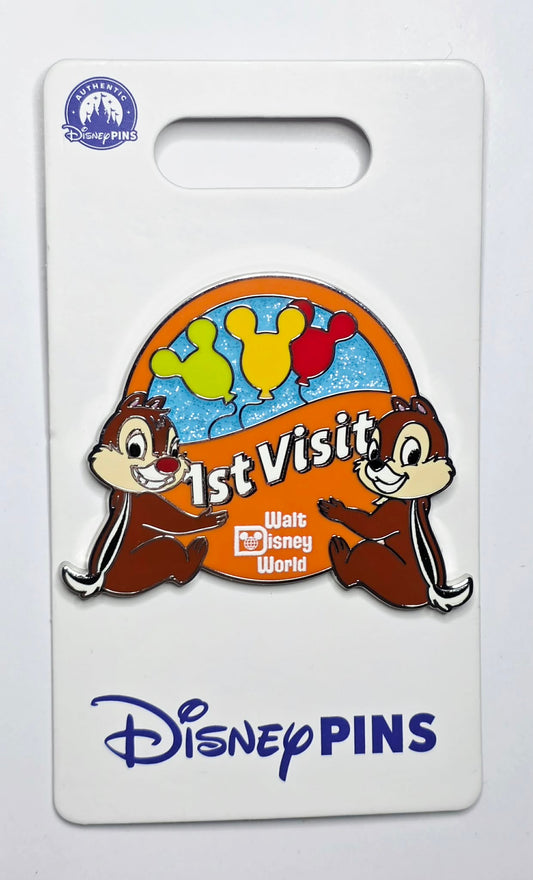 Chip 'n Dale "1st Visit" pin from Walt Disney World