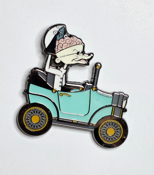 The Nightmare Before Christmas - Dr. Finkelstein in a light blue retro car.