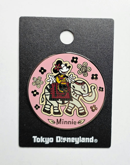 Tokyo Disneyland Minnie Mouse Riding an Elephant (Asian Style Art)