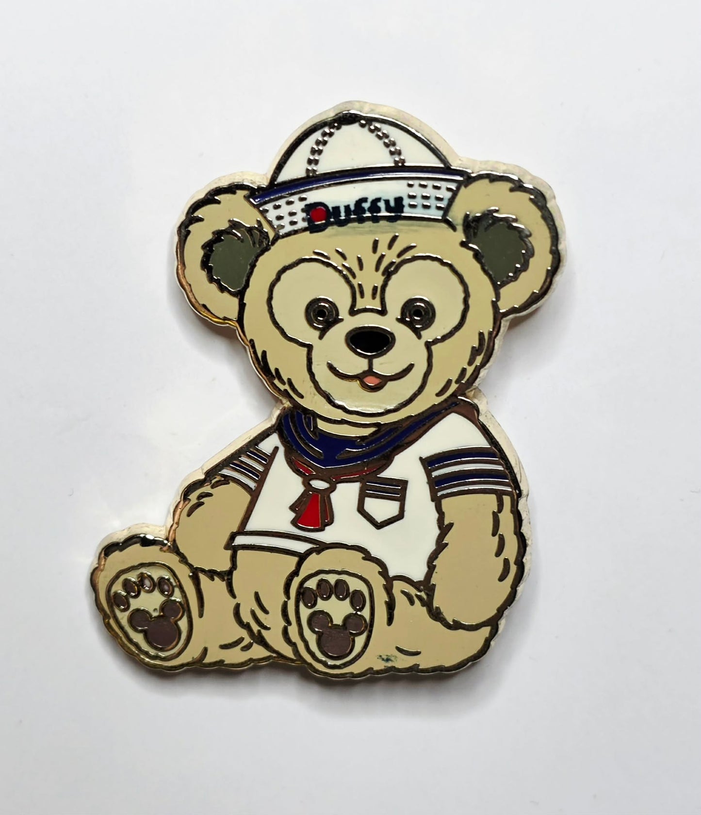 Duffy the Disney Bear -  white-and-blue sailor suit