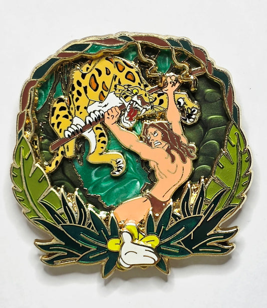 Tarzan fighting the leopard Sabor - White Glove