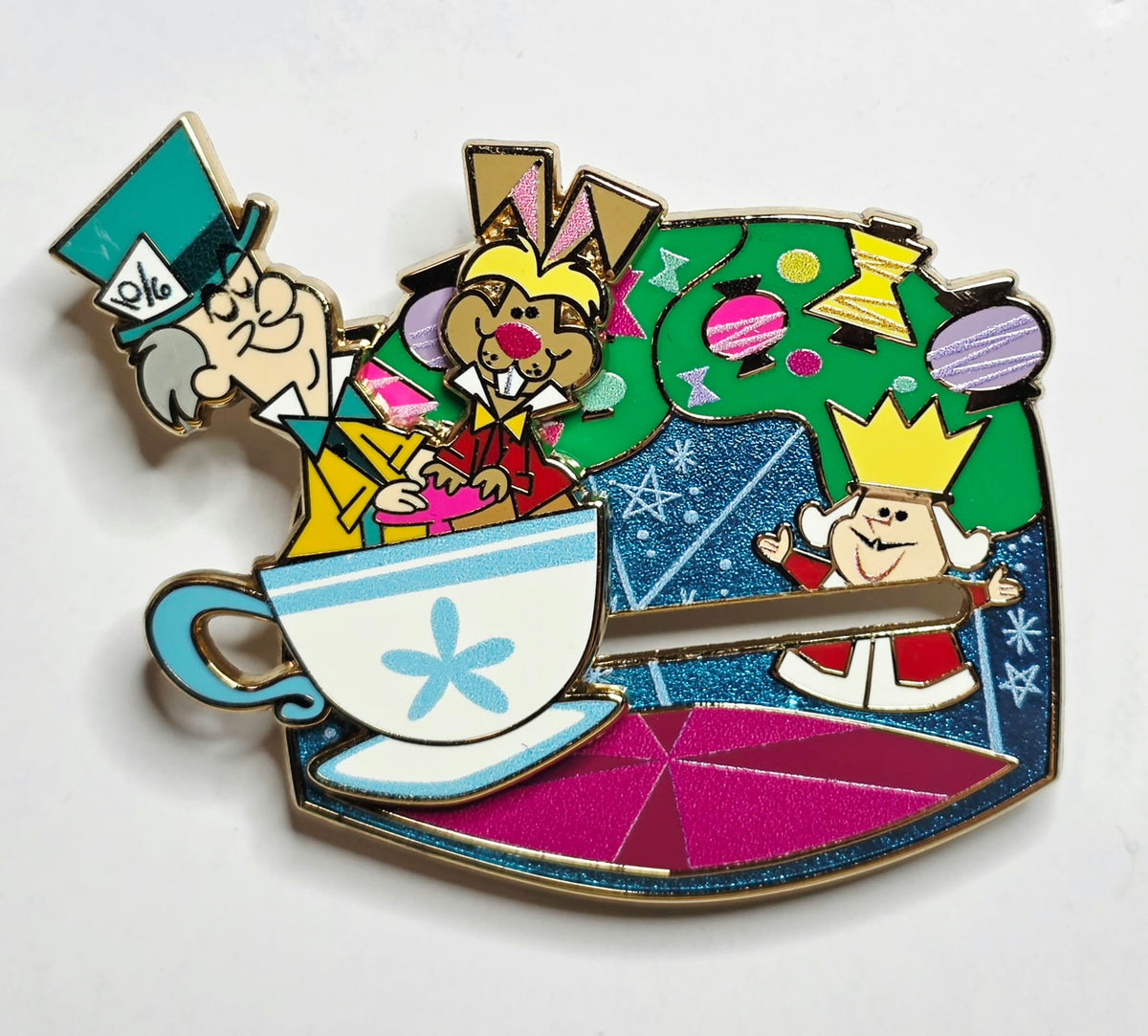 Alice in Wonderland - White Rabbit, the March Hare, and the King of Hearts