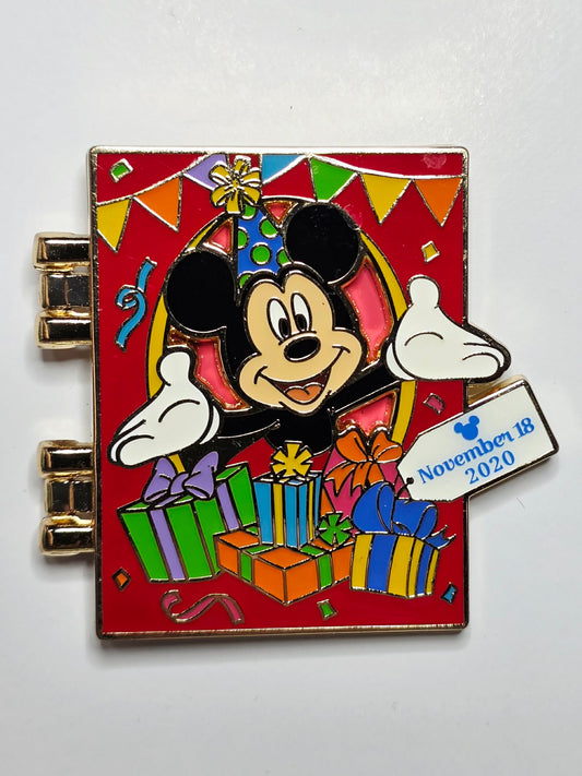 Mickey Mouse - Birthday Card Pin - Hong Kong Disneyland