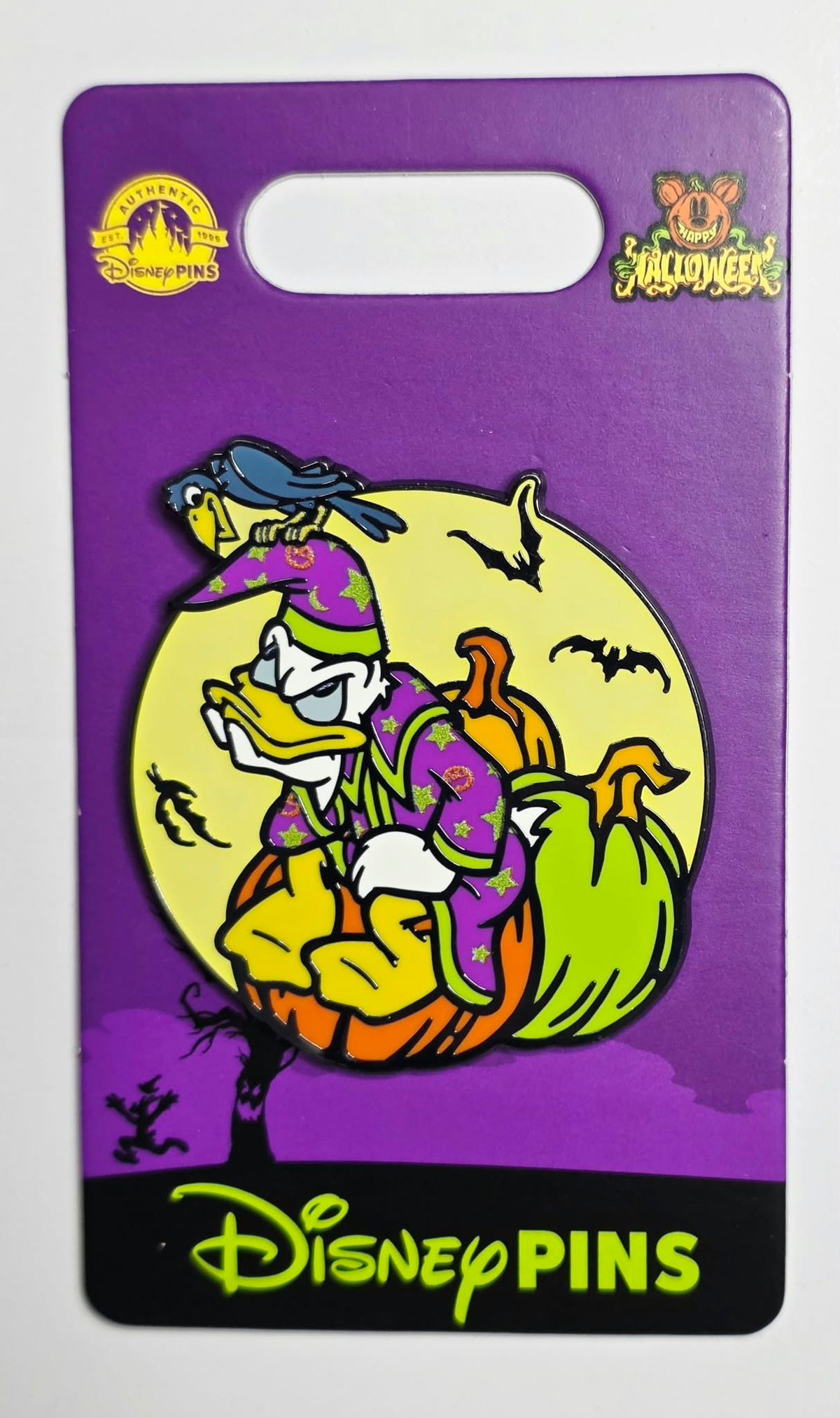 Donald in Pumpkin Pin from the Halloween 2024 Mickey Mouse Family