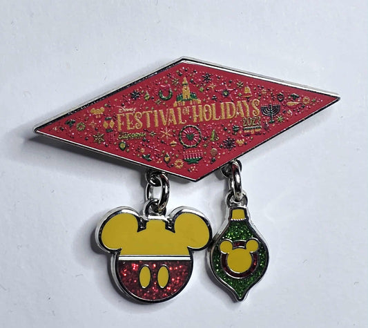 Disney California Adventure (DCA) 2022 Festival of the Holidays Dangle Pin.