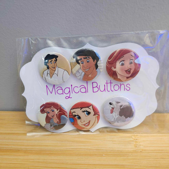 Little Mermaid - Buttons