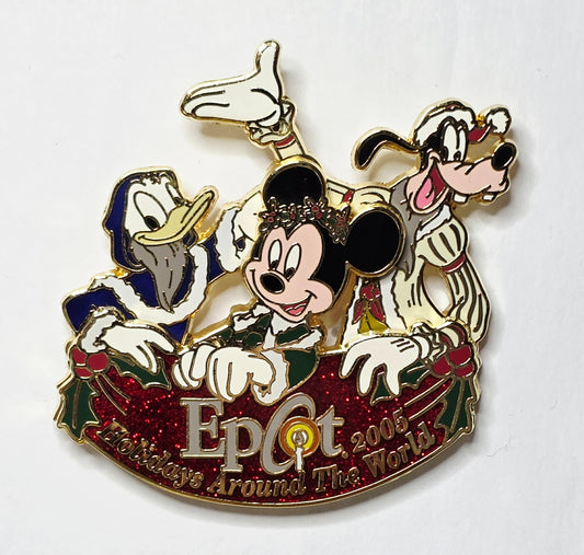 Mickey Mouse, Donald Duck, and Goofy - Epcot Holidays Around The World