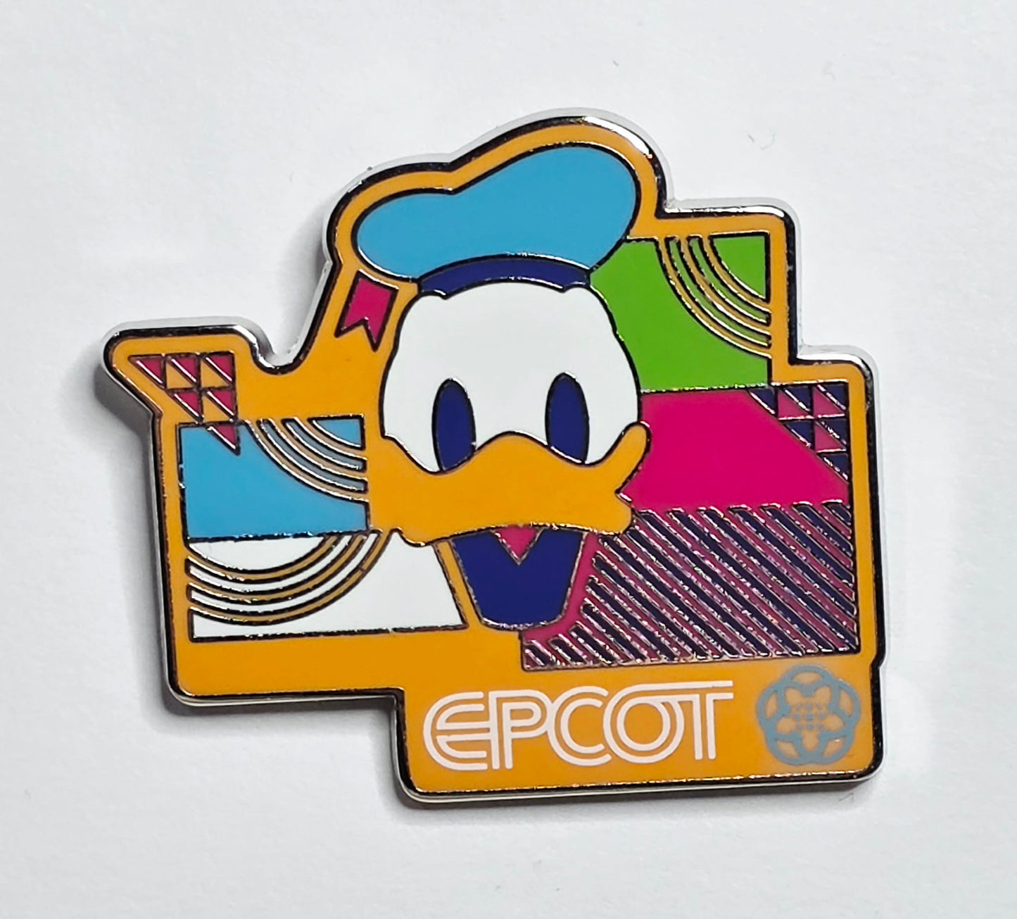 Donald Duck pin from the Epcot Rectangular Retro Mystery Collection