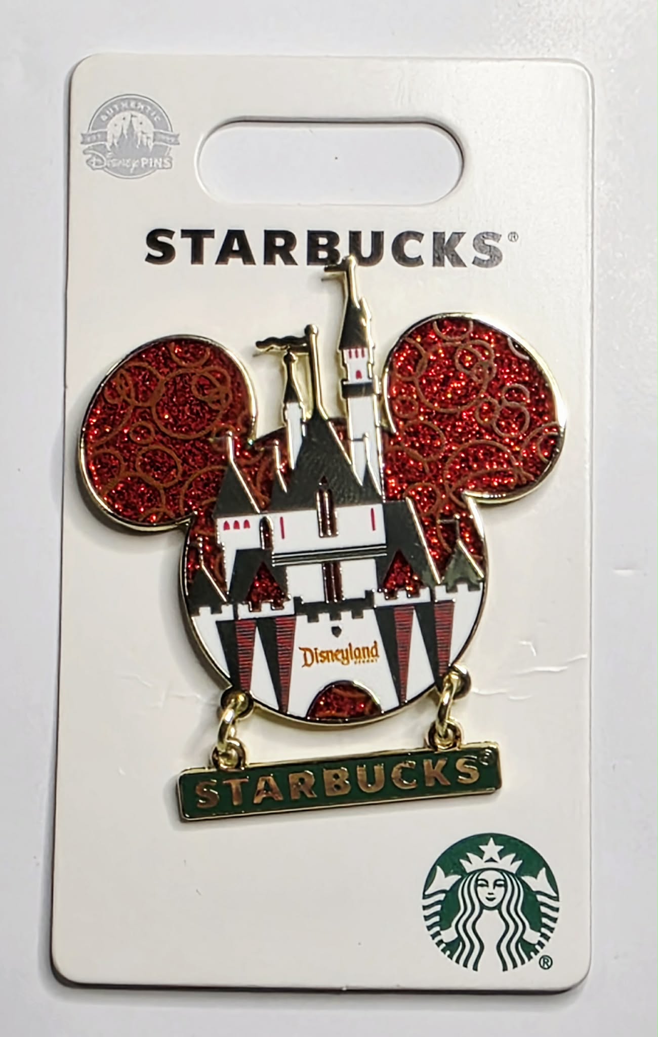 Disneyland Disney 2023 Starbucks Sleeping Beauty Castle glitter