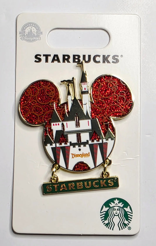 Disneyland Disney 2023 Starbucks Sleeping Beauty Castle glitter
