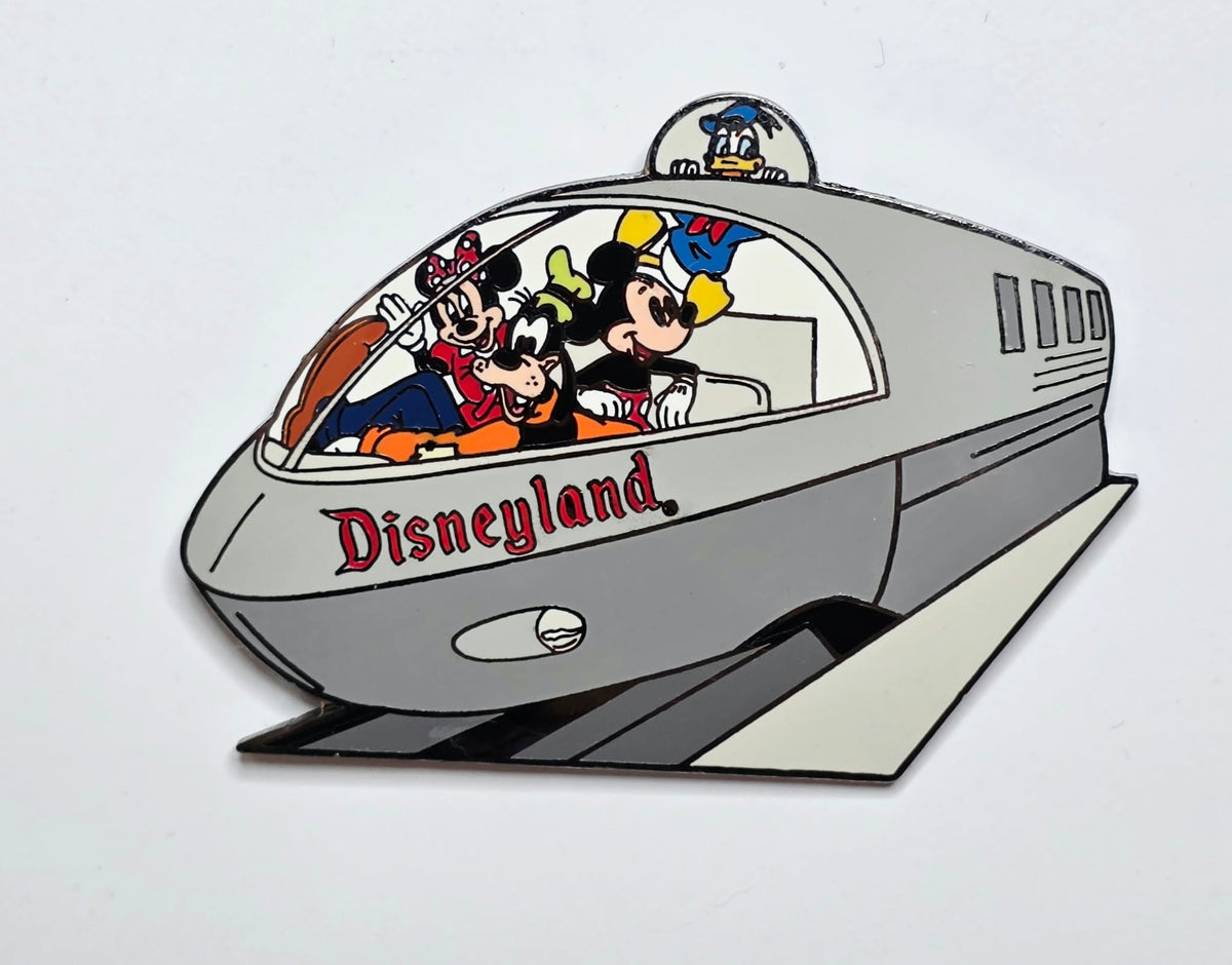 Mickey and Friend Riding the Disneyland Monorail