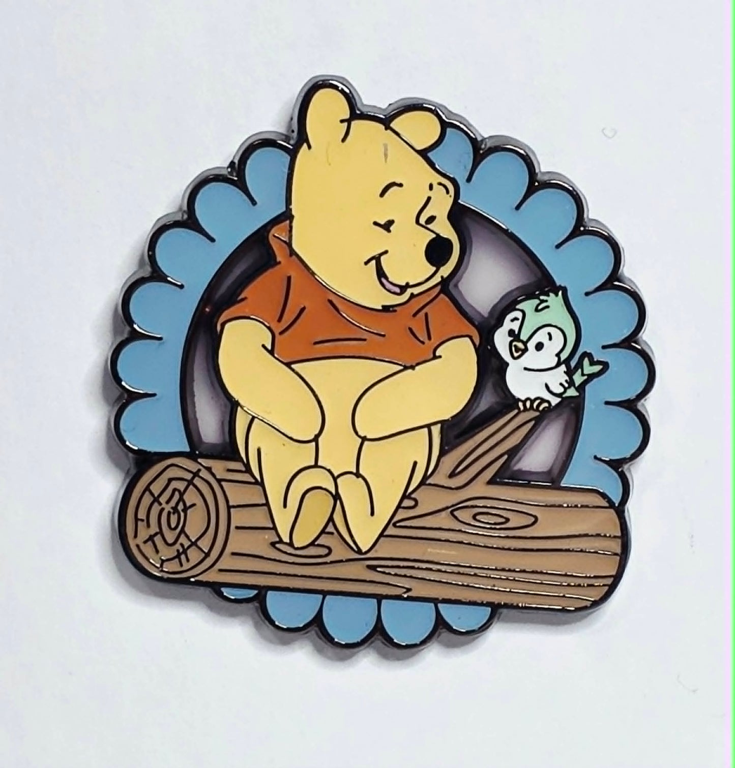 Winnie The Pooh - Pooh and a blue bird