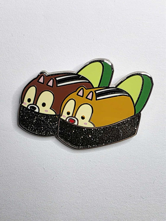 Chip 'n' Dale as sushi rolls