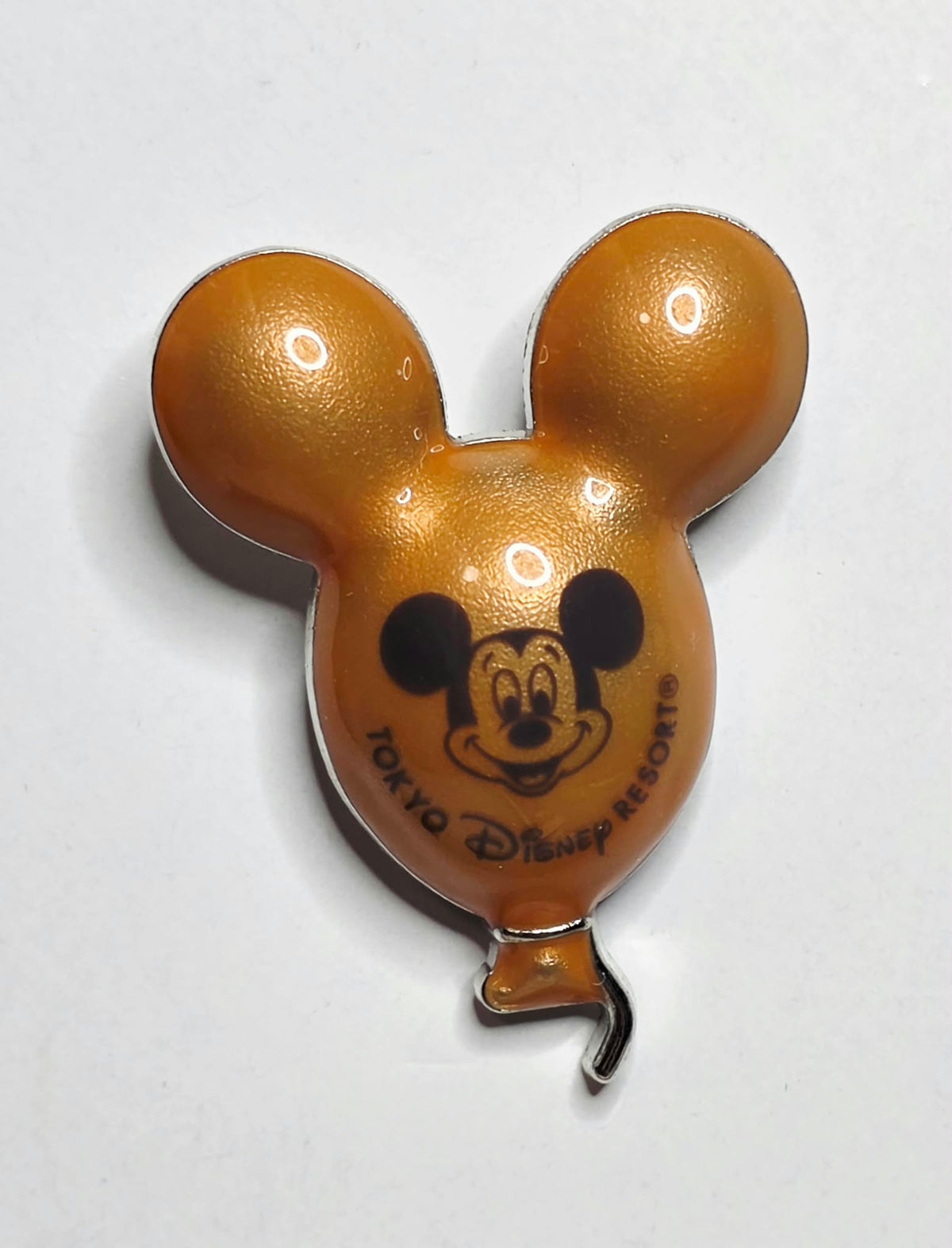 Tokyo Disney Resort - glossy Orange Mickey Mouse balloon