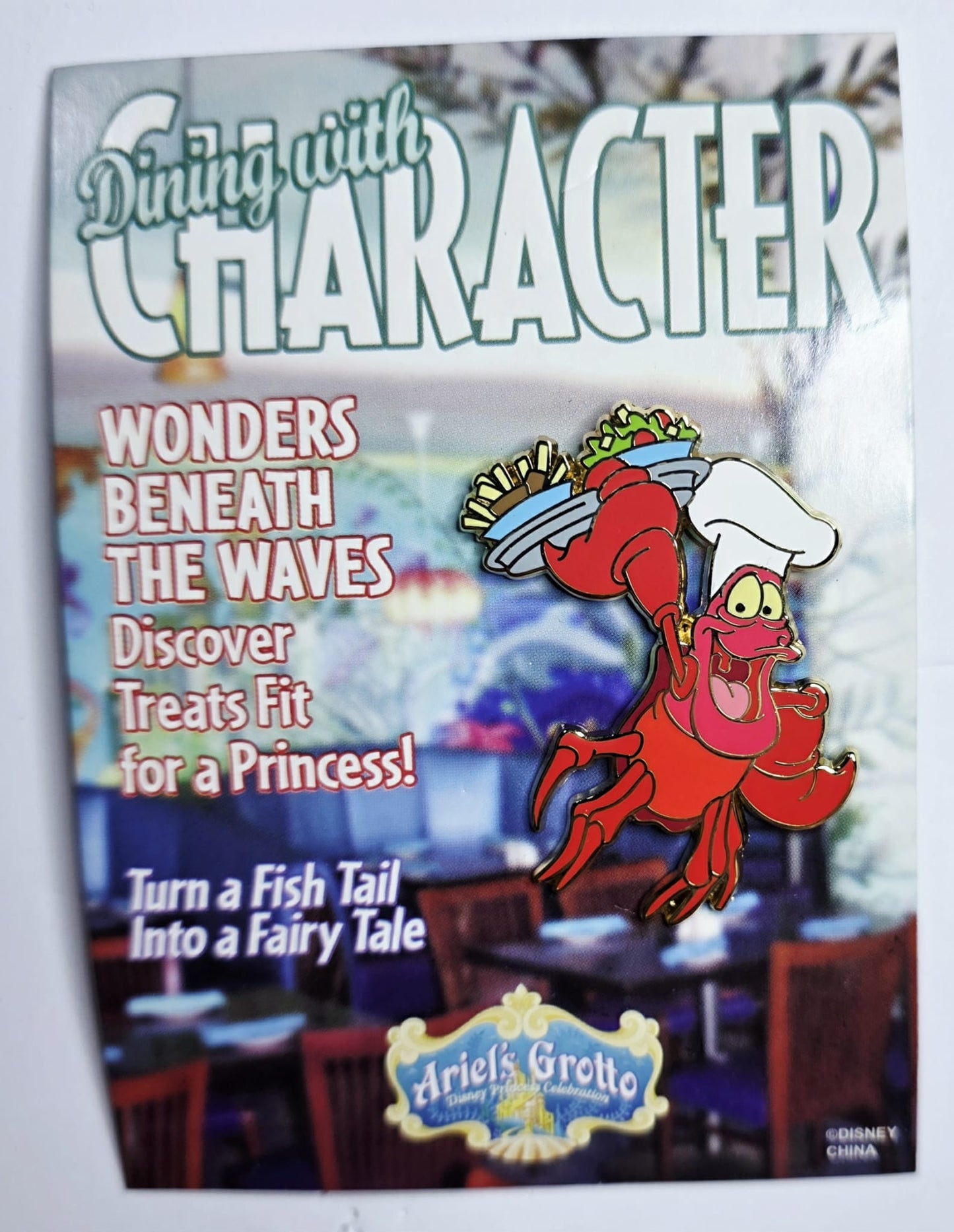 The Little Mermaid - Ariel's Grotto restaurant - Sebastian