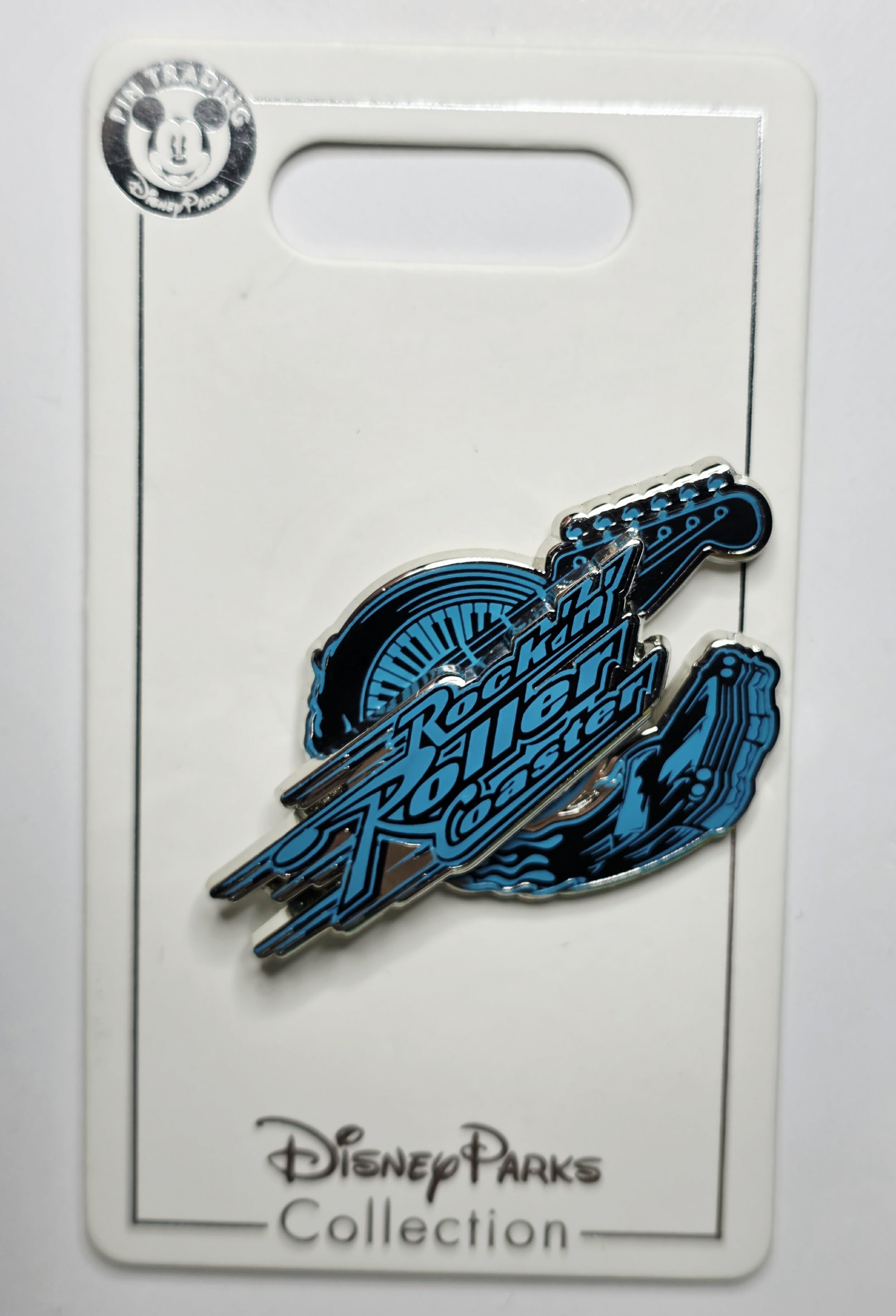 Roller Coaster Ride Pin Disney Parks Rock 'n' Roller Coaster pin featuring the attraction's lo ...