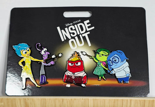 Inside Out Flair Pin Set - Joy, Fear, Anger, Disgust and Sadness