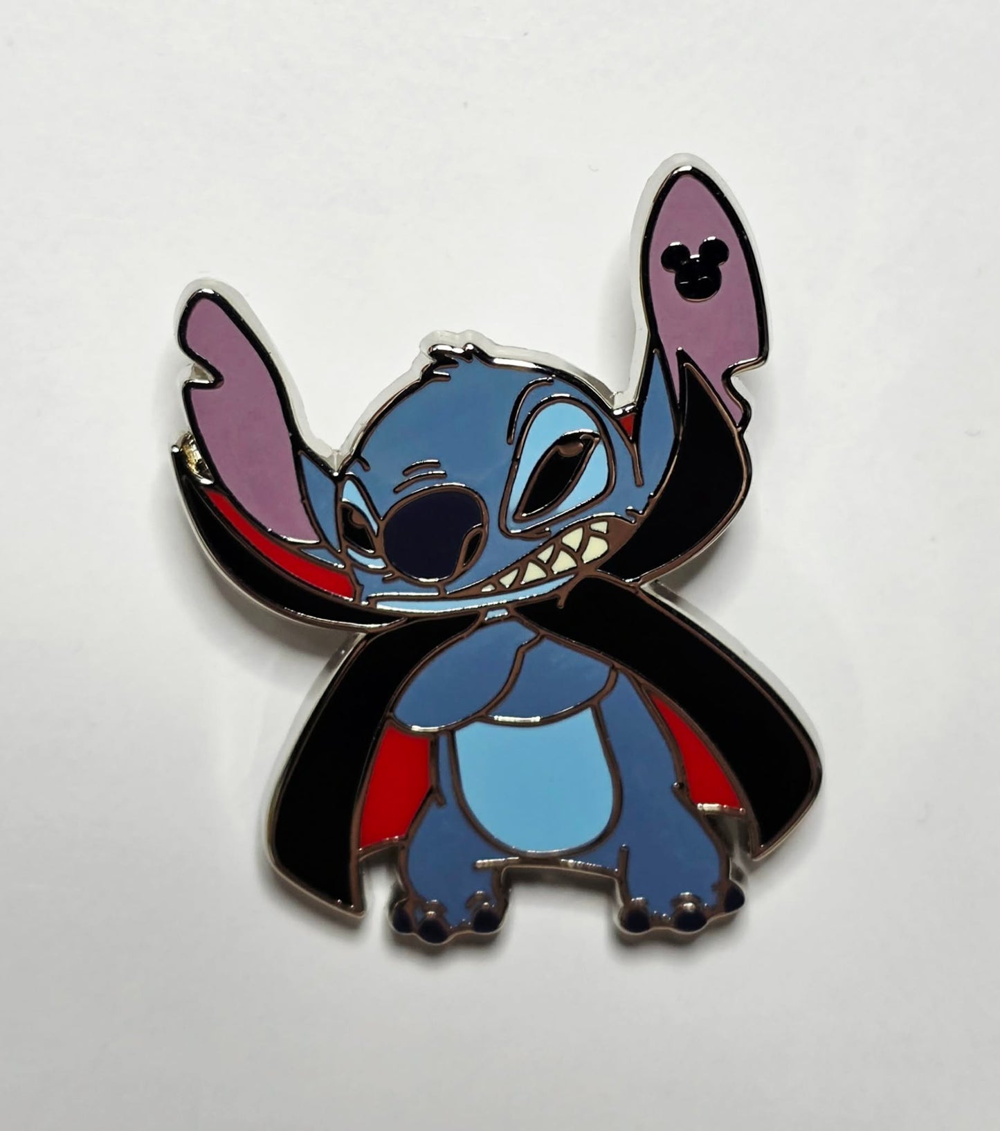 Stitch in a Halloween vampire costume - 2024 Disney World "Hidden Disney"