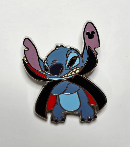 Stitch in a Halloween vampire costume - 2024 Disney World "Hidden Disney"