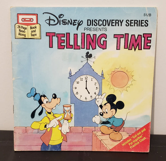 Book - Vintage - Disney Discovery Series Telling Time