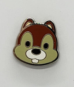 WDW - Mini-Pin Collection - Cute Characters - Faces of Mickey Mouse and Friends (Version #2) - Chip