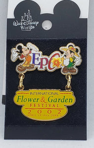 Epcot International Flower & Garden Festival - 2002 Flower Power Dangle (Mickey & Minnie)