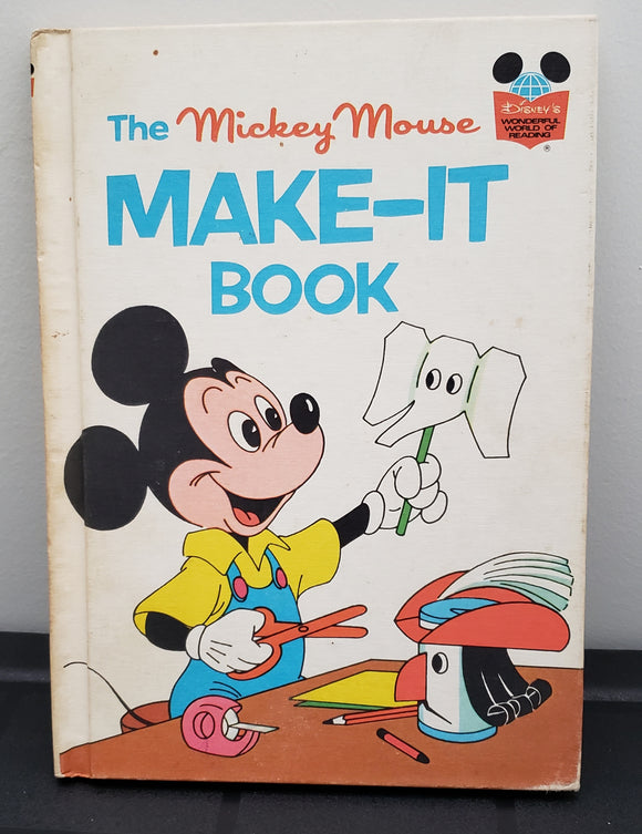 Book - Mickey Mouse Make it Book 1974
