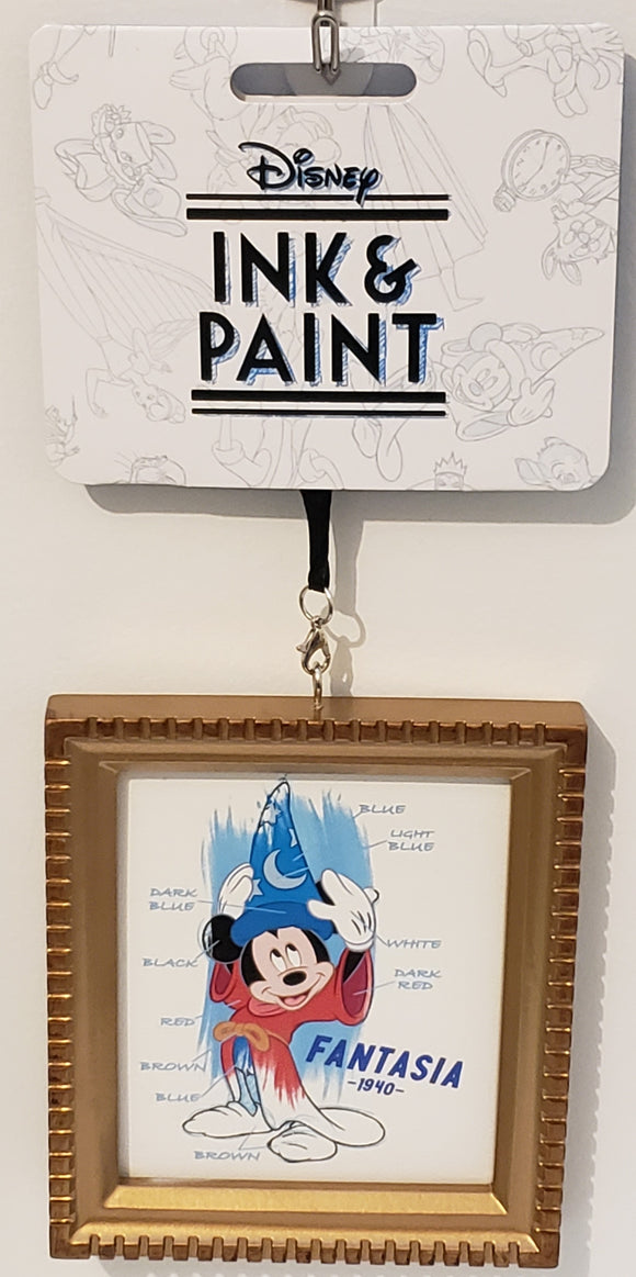 Framed Canvas Ornament - Sorcerer Mickey Mouse - Ink & Paint