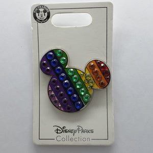 Rainbow Jeweled Mickey Head