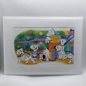 Handmade Disney Greeting Card - 101 Dalmatians - Christmas