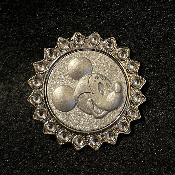 Mickey Mouse Sculpted Face with Jeweled Frame