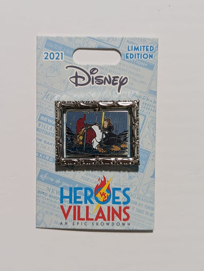 Disney Heroes vs. Villains Pivotal Scene Series Pin Beauty and the Beast Limited Edition 1000