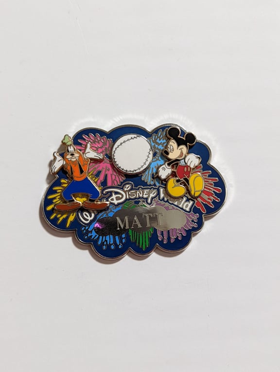 Mickey, Goofy - Matt Name Pin