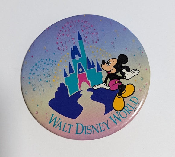 Vintage Mickey Walt Disney World Button