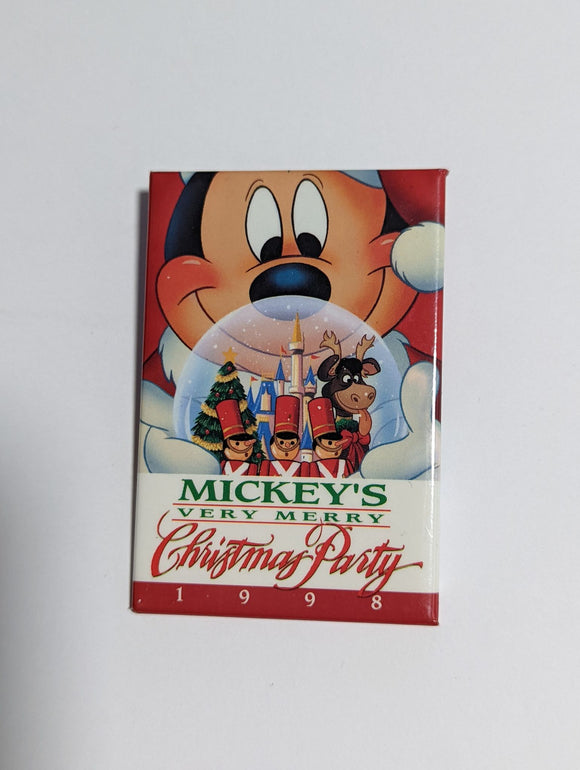 Vintage Button Mickey's Very Merry Christmas Party