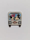 WDW Travel Company Flex 2003 Pin (Mickey & Minnie in Bus)
