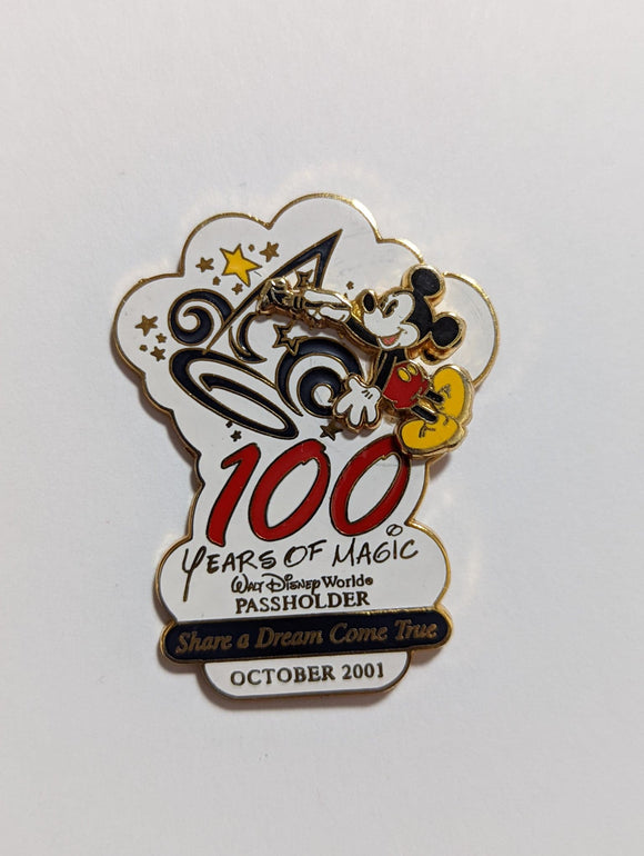 WDW - Share A Dream Come True Annual Passholder Pin #1 (Disney MGM Studios 100 Years of Magic)