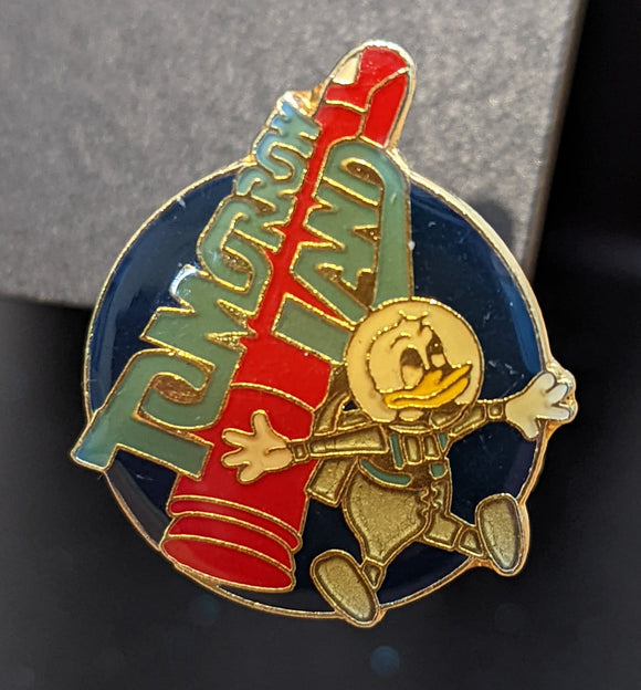Vintage Button - Straight Pin - Tomorrowland Donald