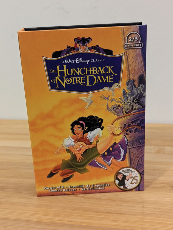 The Hunchback Of Notre Dame 25th Anniversary VHS 2 pin set
